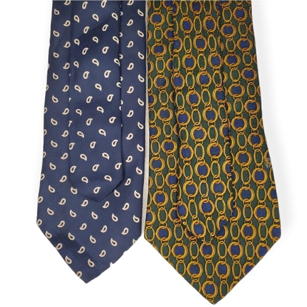 2 Vintage Brooks Brothers hand made silk ties